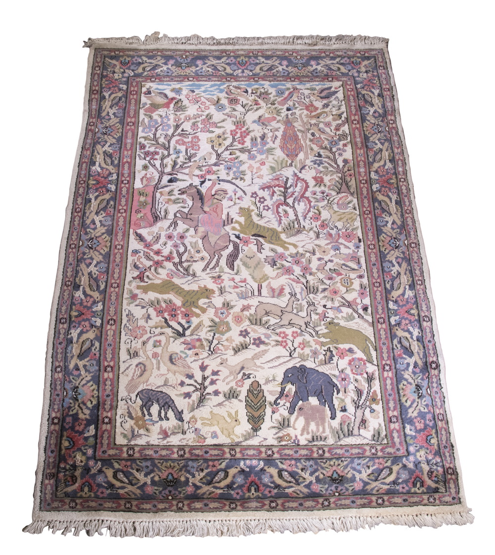 PAKISTAN "HUNTING" RUG (4'1" X