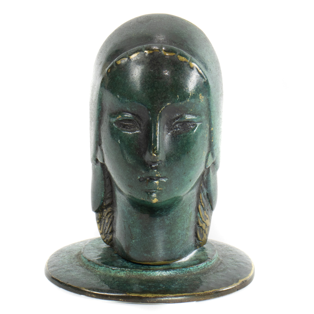 PAL BELL ART DECO STYLE PATINATED