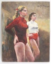 PAL FRIED, TWO DANCERS, O/CPal