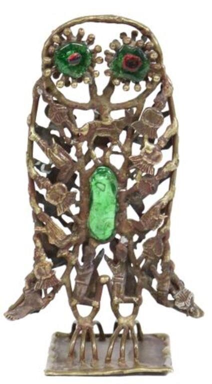 PAL KEPENYES (1926-2021) BRONZE OWL