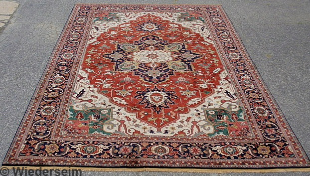 Palace size Heriz oriental carpet