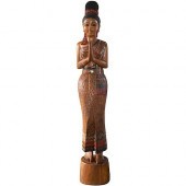 PALACE SIZE THAI WOODEN SCULPT