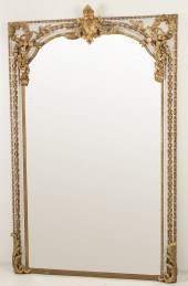 PALACIAL FRENCH CARVED POLYCHR