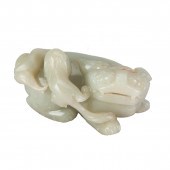 Pale Celadon Jade Bixie   In a