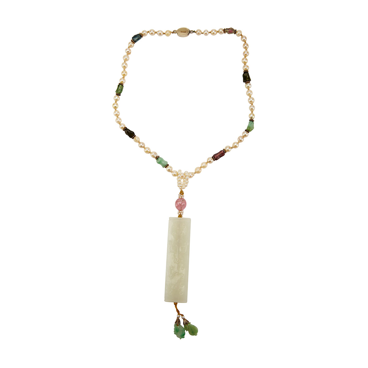 Pale Celadon Jade Pendant Early