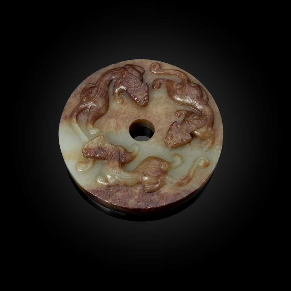 PALE CELADON JADE WITH RUSSET