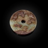 PALE CELADON JADE WITH RUSSET