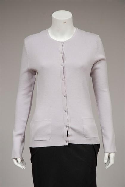 Pale lavender Chanel cotton knit