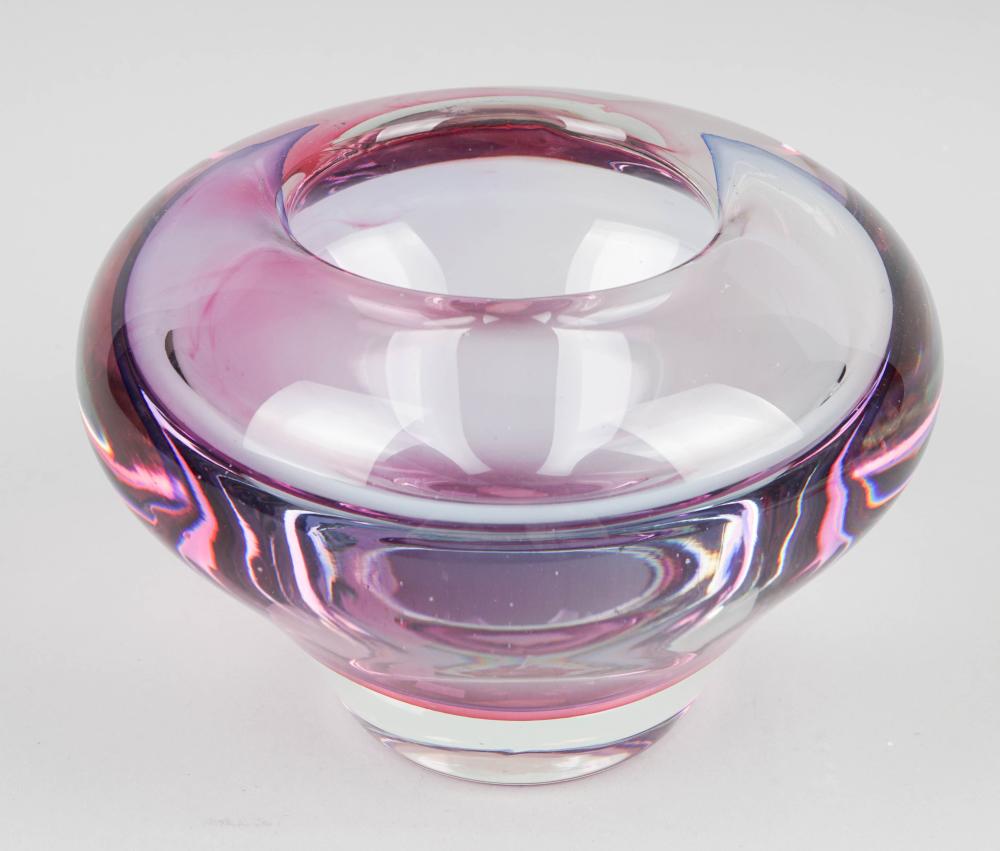 PALE PINK MURANO GLASS VASE HEIGHT: