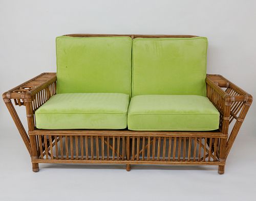 PALECEK BAMBOO SETTEE AND
