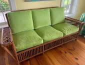 PALECEK BAMBOO SOFA WITH LIME