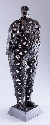 PALECEK METAL STRIP SCULPTURE