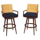 PALECEK PAIR OF DESIGNER MODER