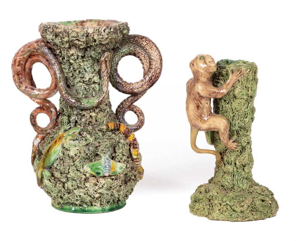PALISSY FAIENCE VASE IN THE