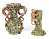 PALISSY FAIENCE VASE IN THE PO