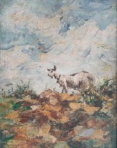 PALIZZI Giuseppe. Oil on Board