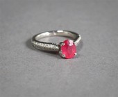 PALLADIUM, RUBY AND DIAMOND RI