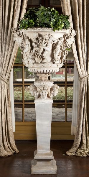 Pallazo Carrara Marble Urn and