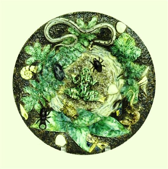 Pallisyware 19th C. charger with