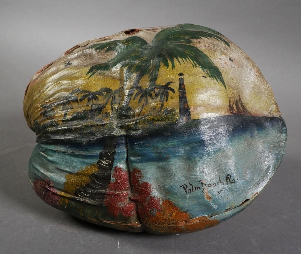 PALM BEACH 1930S PAINTING ON