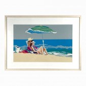PALM BEACH PAPER COLLAGE BEACH