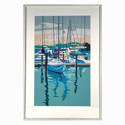 PALM BEACH PAPER COLLAGE SAIL