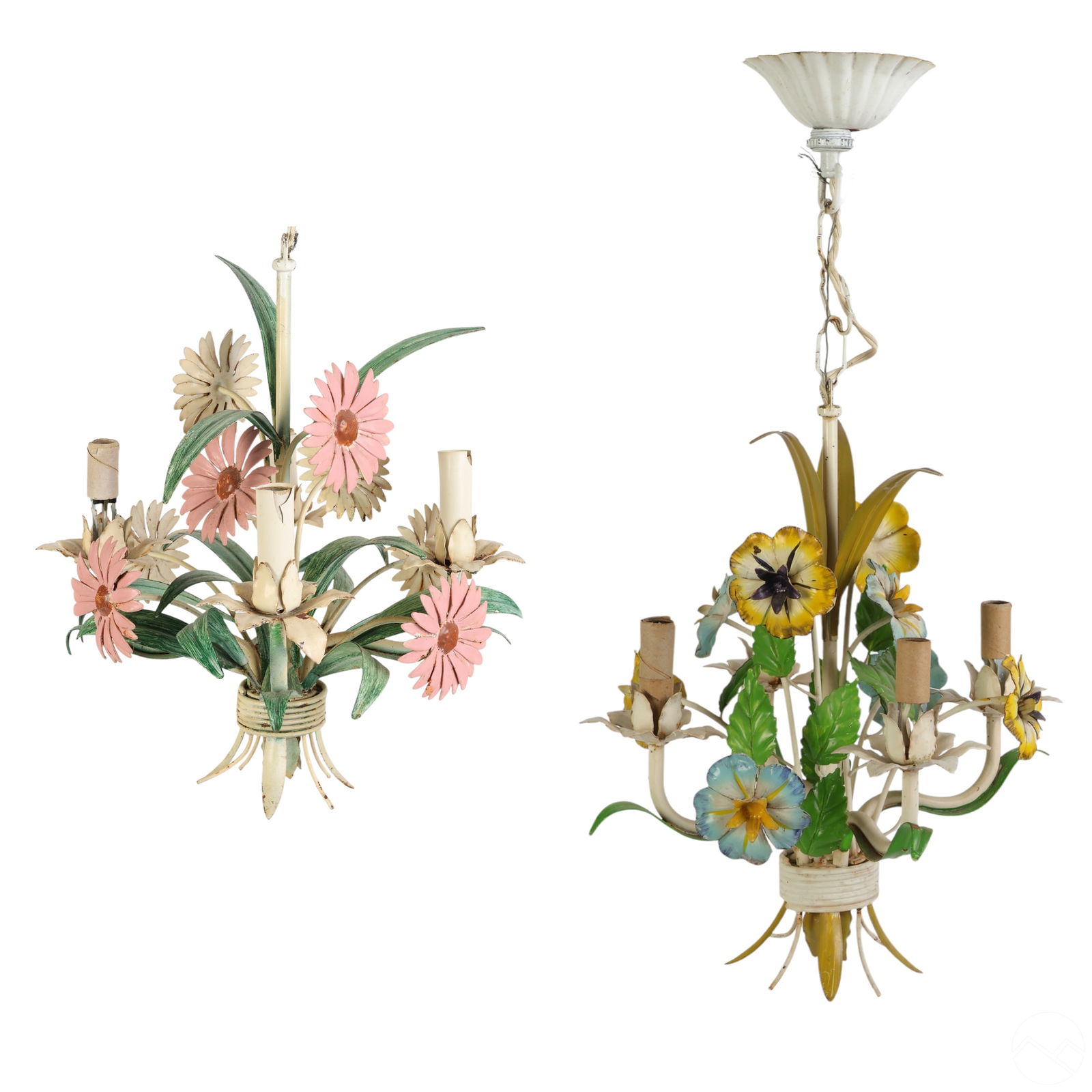 PALM BEACH REGENCY FLORAL TOLE