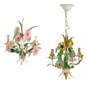 PALM BEACH REGENCY FLORAL TOLE