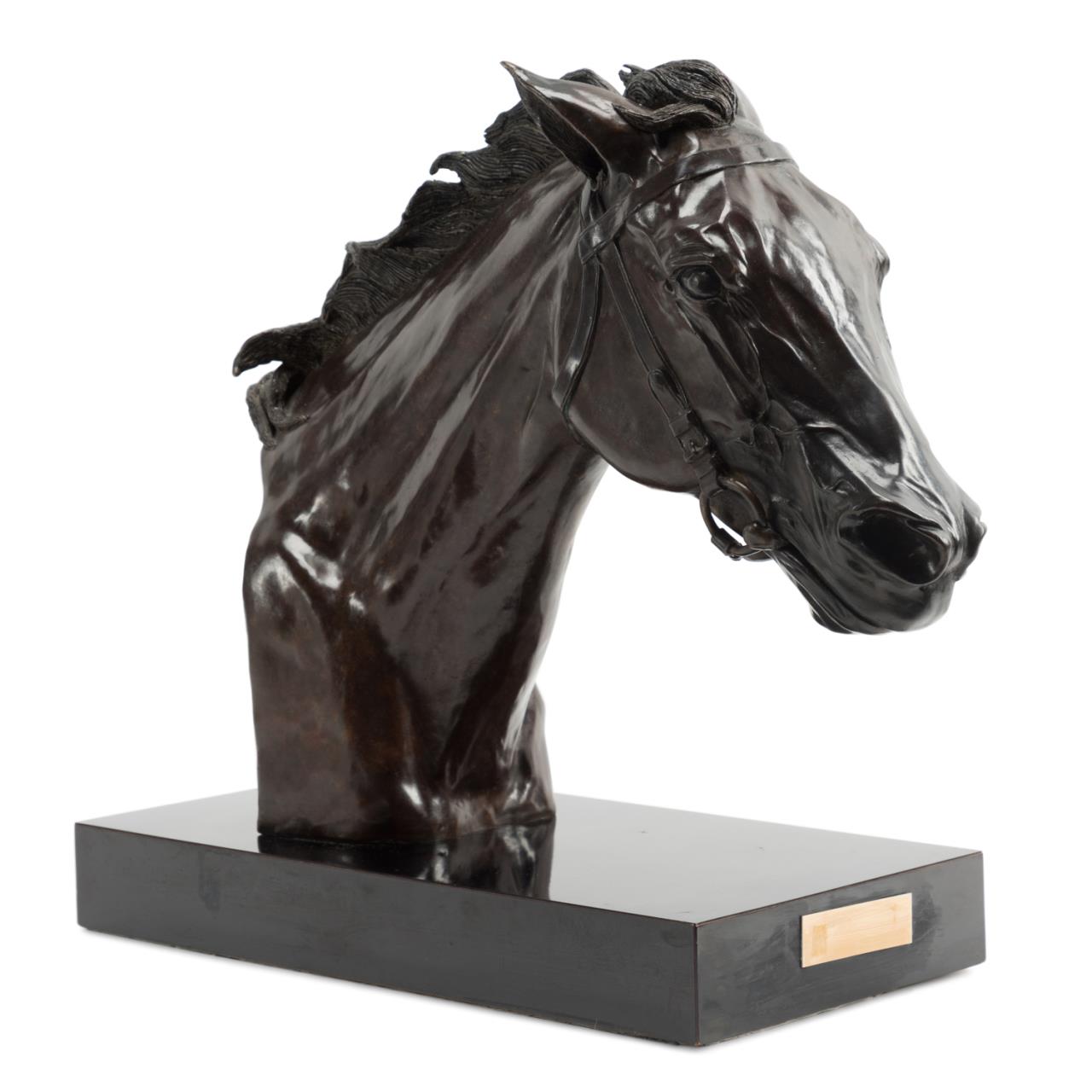 PAM FOSS "FOREGO" BRONZE HORSE HEAD