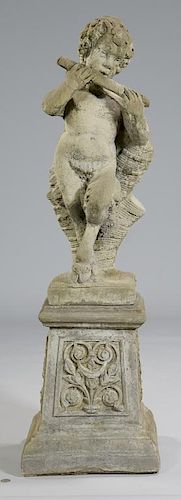 PAN GARDEN STATUE & BASECast