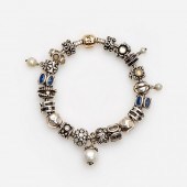 PANDORA CHARM BRACELET: 14K, S