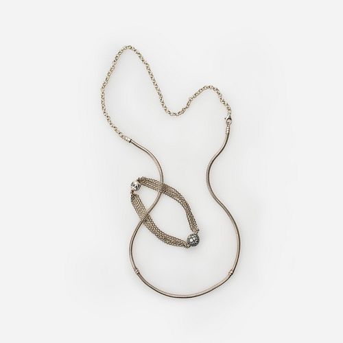 PANDORA STERLING NECKLACE AND