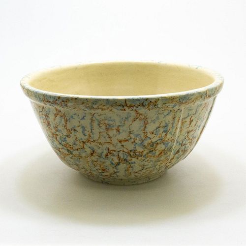 PANELED SPONGE BOWLSponge glazed