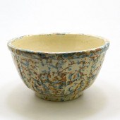 PANELED SPONGE BOWLSponged gla