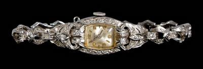 Panto diamond, gold wrist watch, 61