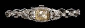 Panto diamond, gold wrist watc