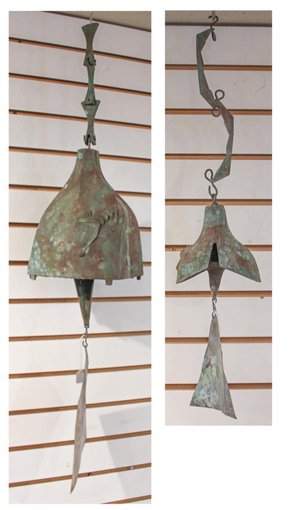 PAOLO SOLERI TWO BRONZE COSANTI