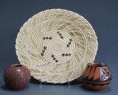 PAPAGO INDIAN WOVEN BASKET AND
