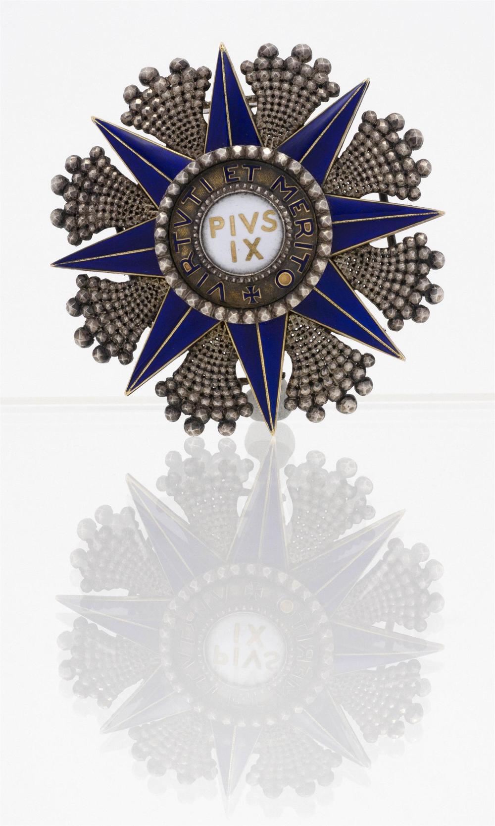 PAPAL ORDER OF PIUS IX SILVER