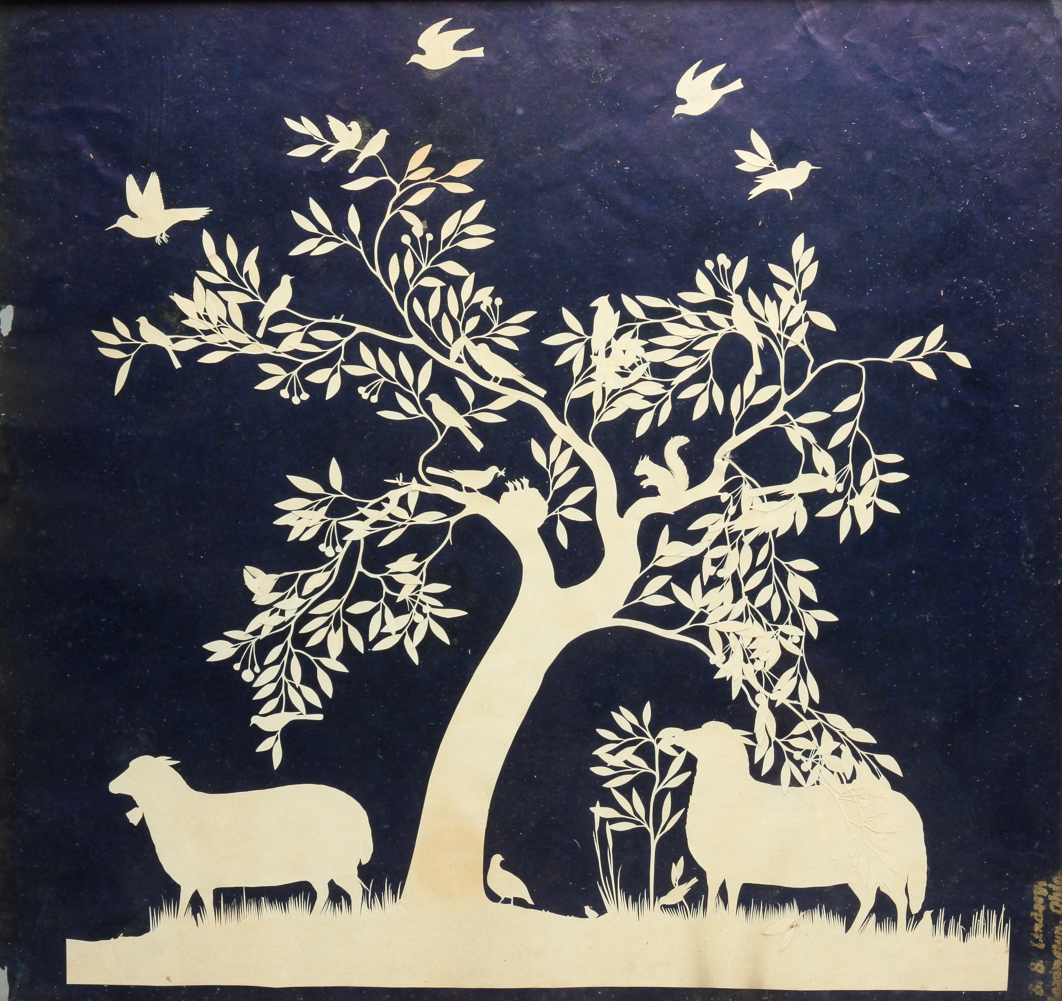 PAPER CUTOUT BY SEYMOUR LINDSEY.