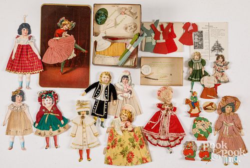 PAPER DOLLS WITH CREPE PAPER AND