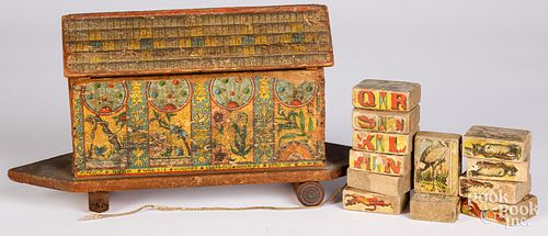 PAPER LITHOGRAPH NOAH'S ARK PULL