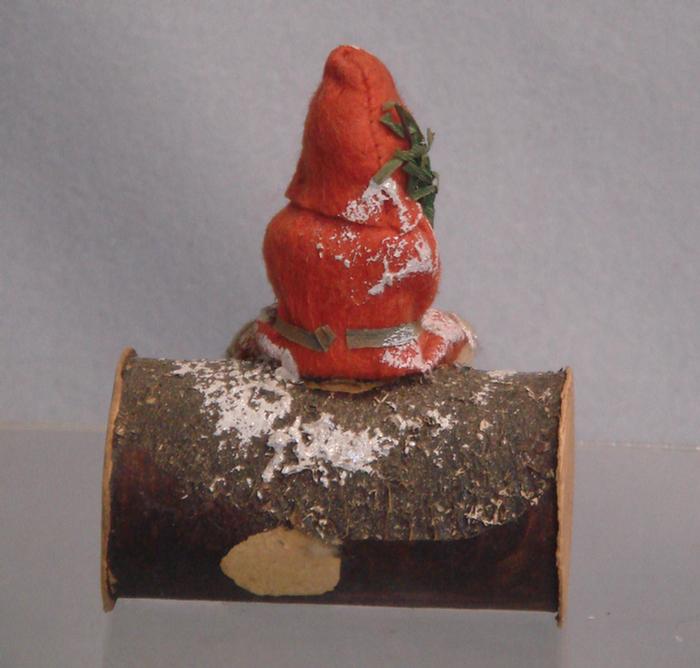 Paper mache and cardboard Santa