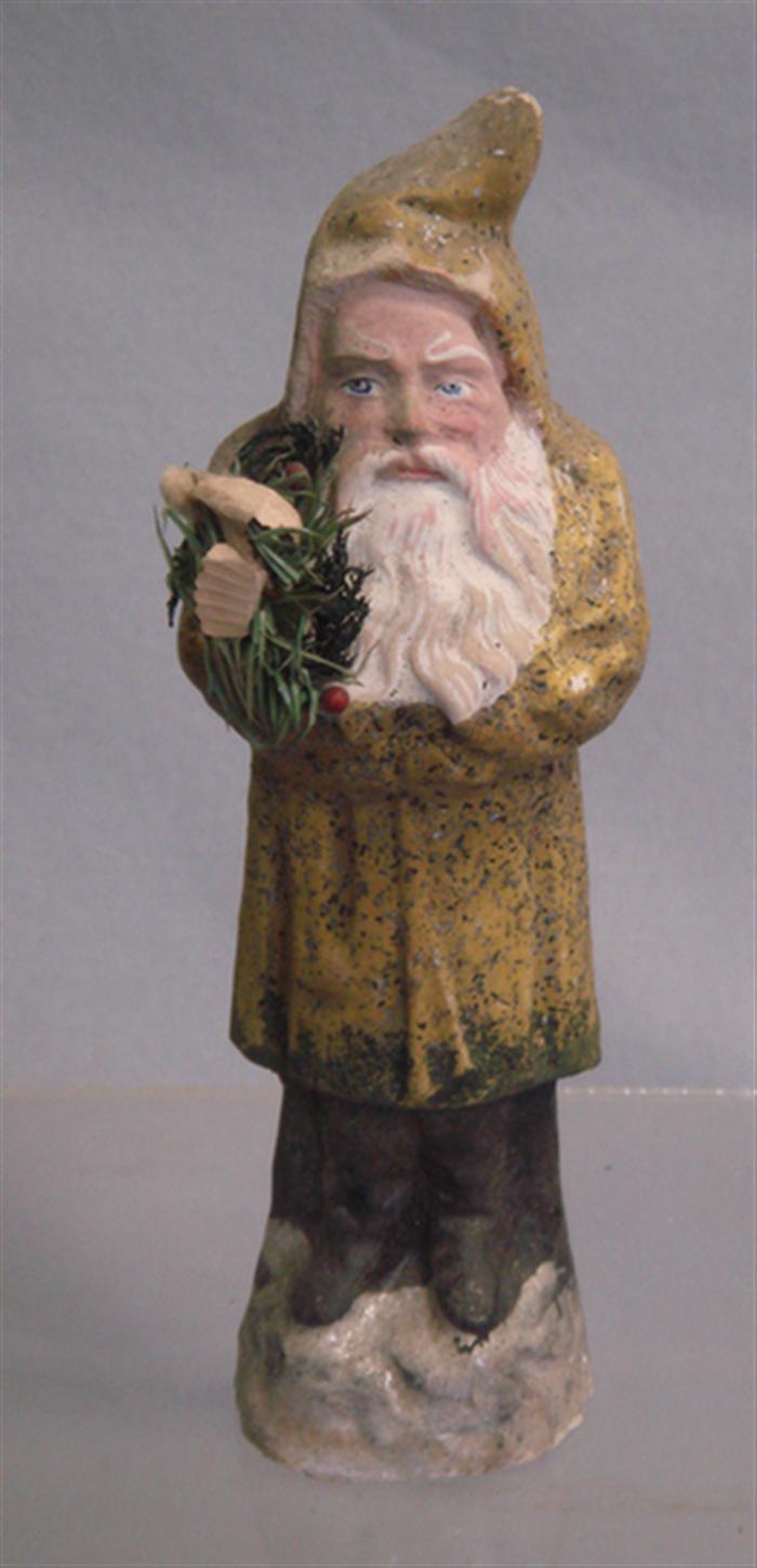 Paper mache belsnickle, green,