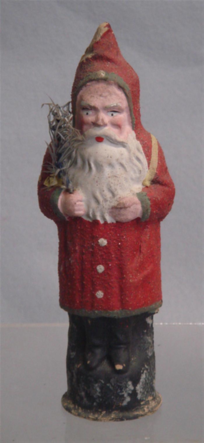 Paper mache belsnickle, red body