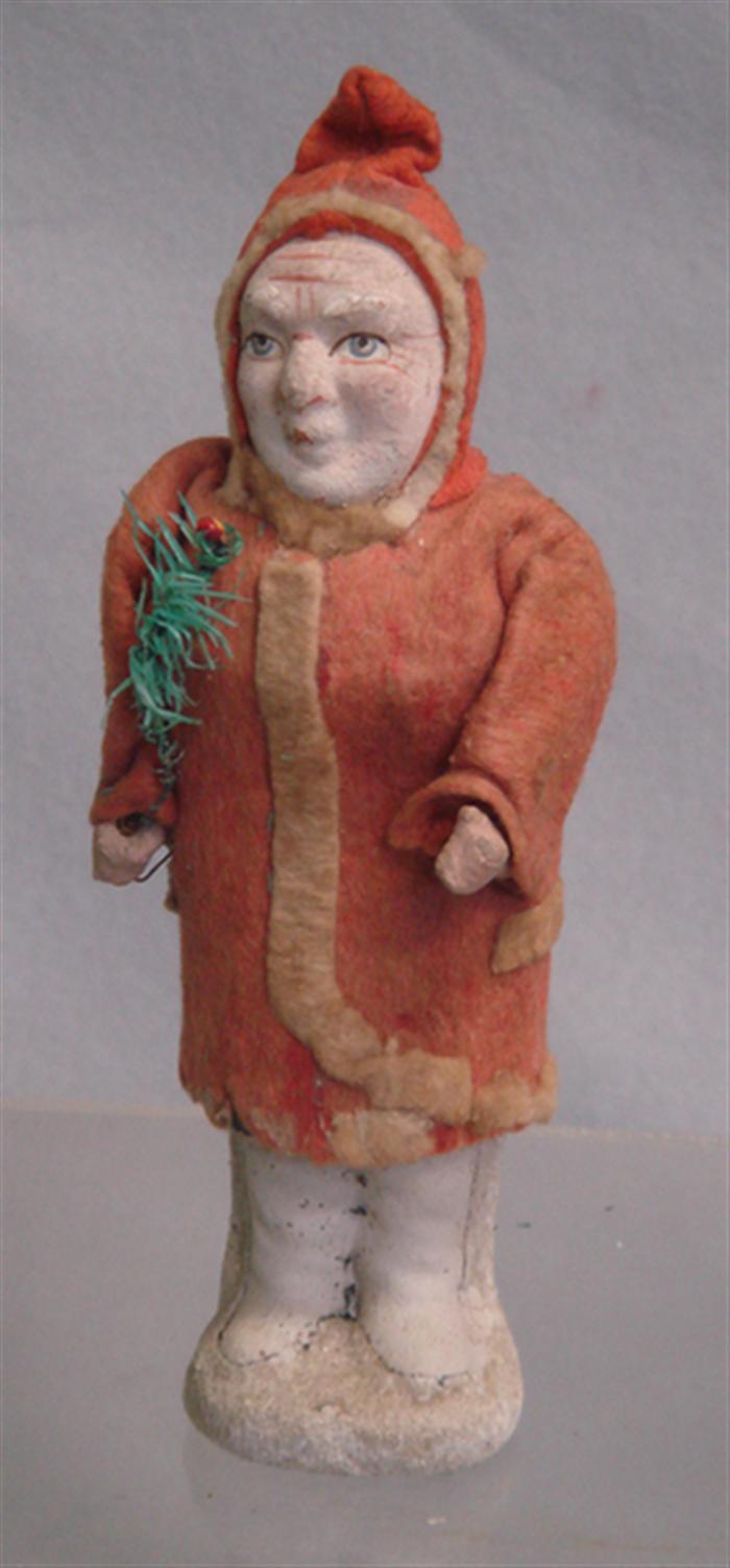 Paper mache belsnickle, red
