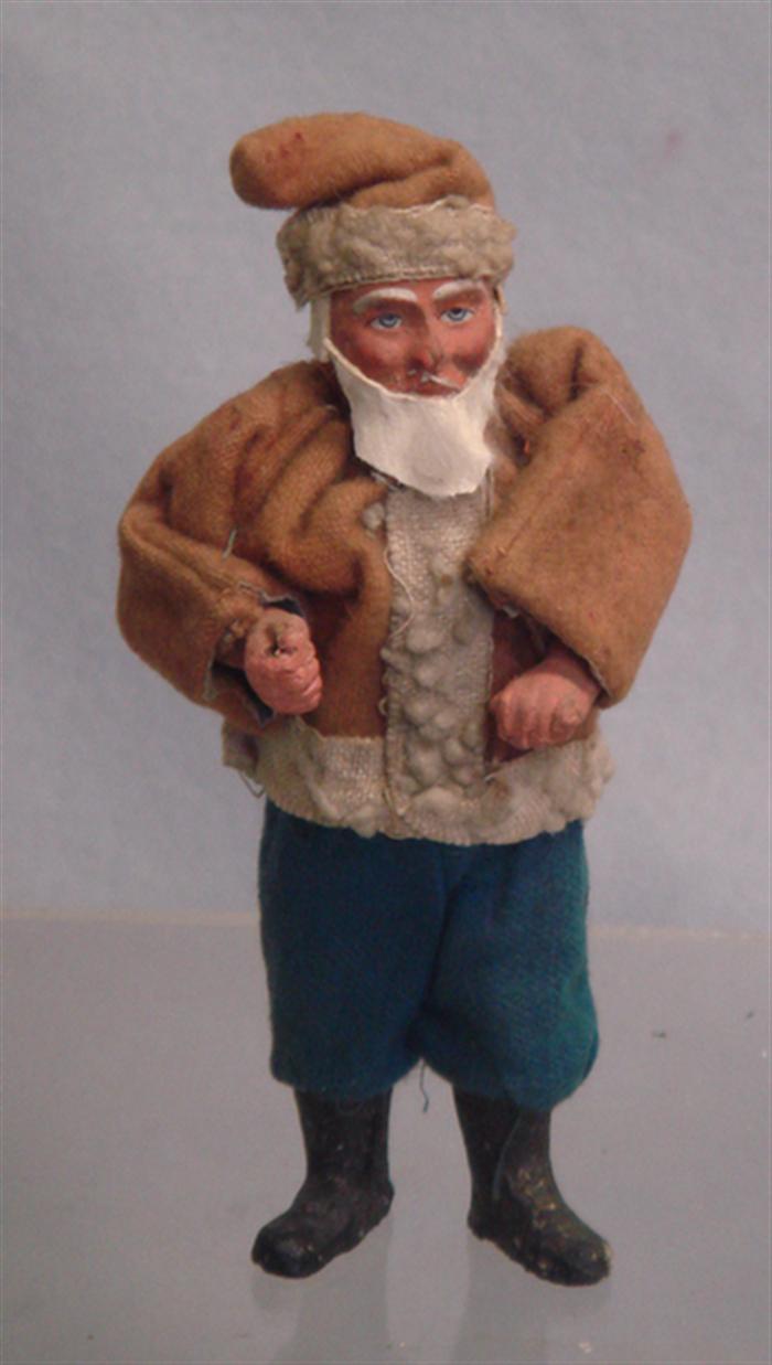 Paper mache belsnickle, tan