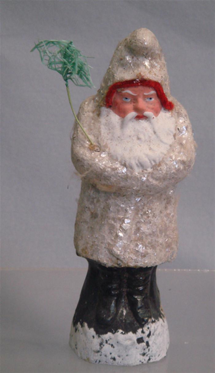 Paper mache belsnickle, white