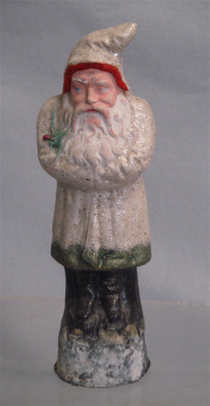 Paper mache belsnickle, white