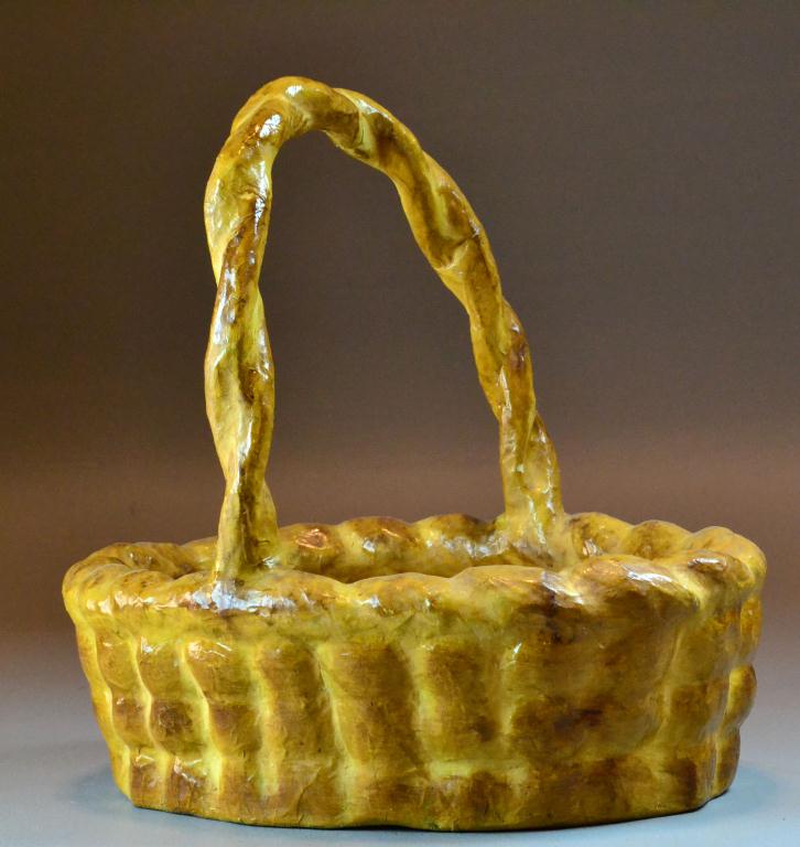 Paper Mache Bread BasketShaped